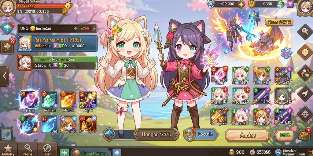Screenshot menampilkan karakter utama AFK77.
