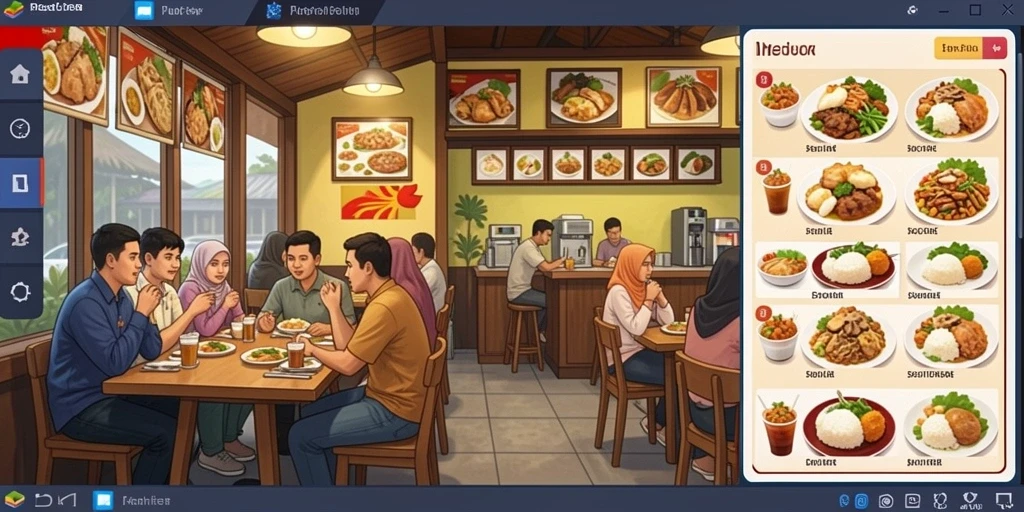 Tampilan menu utama yang menarik dan mudah dinavigasi.