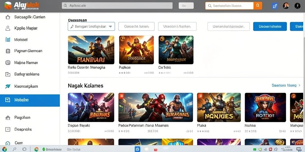 Tampilan awal yang menarik dan ramah pengguna.
