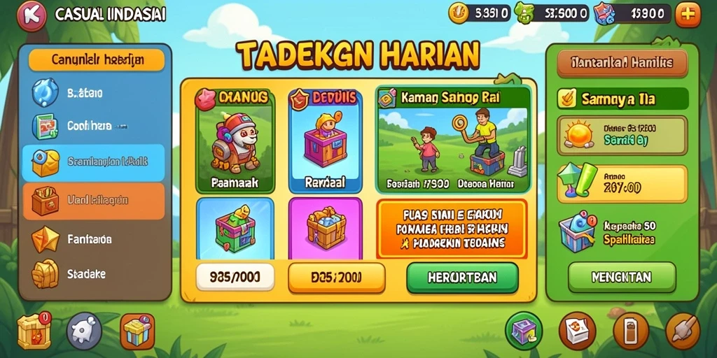 Tampilan antarmuka aplikasi yang menarik dan ramah pengguna.
