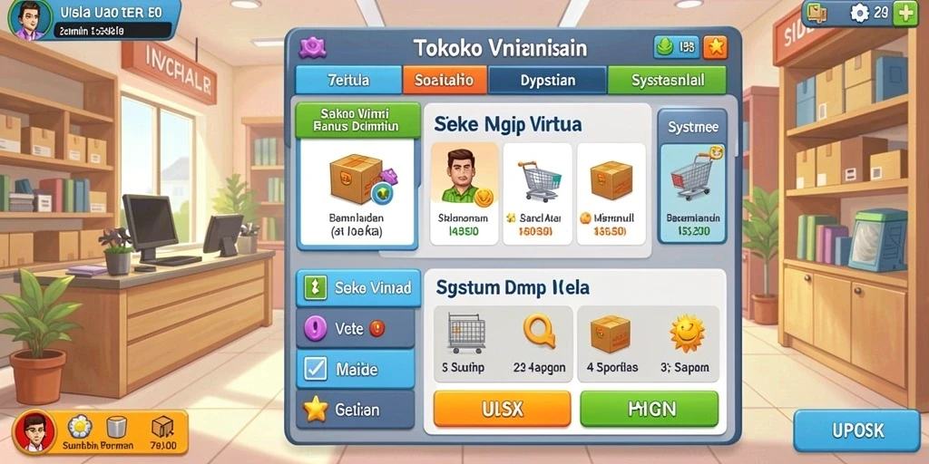 Screenshot menampilkan karakter utama dalam mode petualangan.