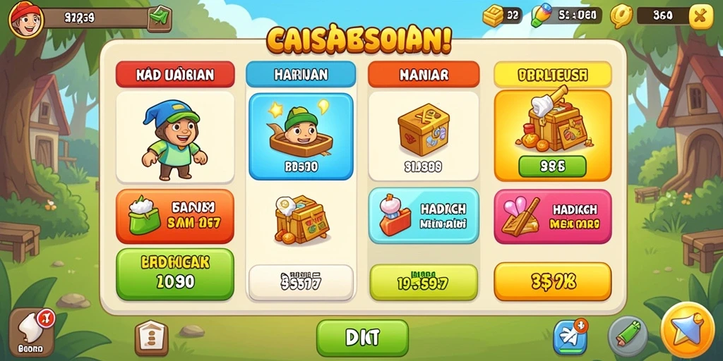 Tampilan awal yang menarik dan mudah dipahami.
