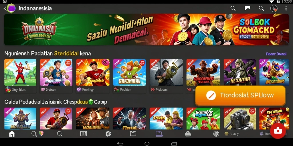 Tampilan awal yang menarik dan mudah dipahami.