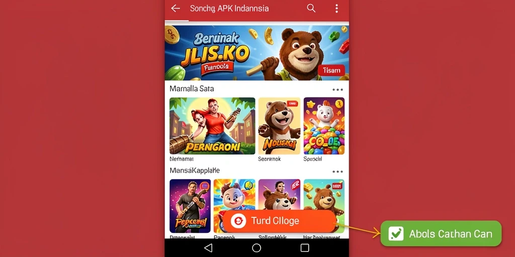 Tampilan menu utama yang menarik dan user-friendly.