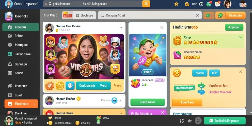 Menampilkan karakter utama dalam aksi seru.