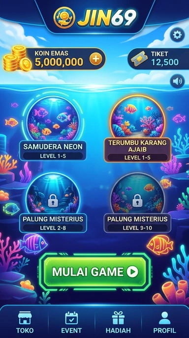 Cuplikan layar menu unduhan jin69 untuk perangkat Android